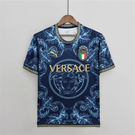 Maillot Italie x Versace Blue 2022/2023 .